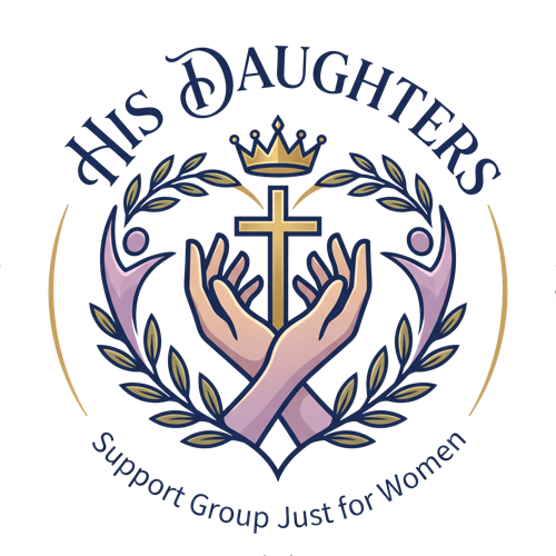 His Daughters logo — hands holding a cross beneath a crown