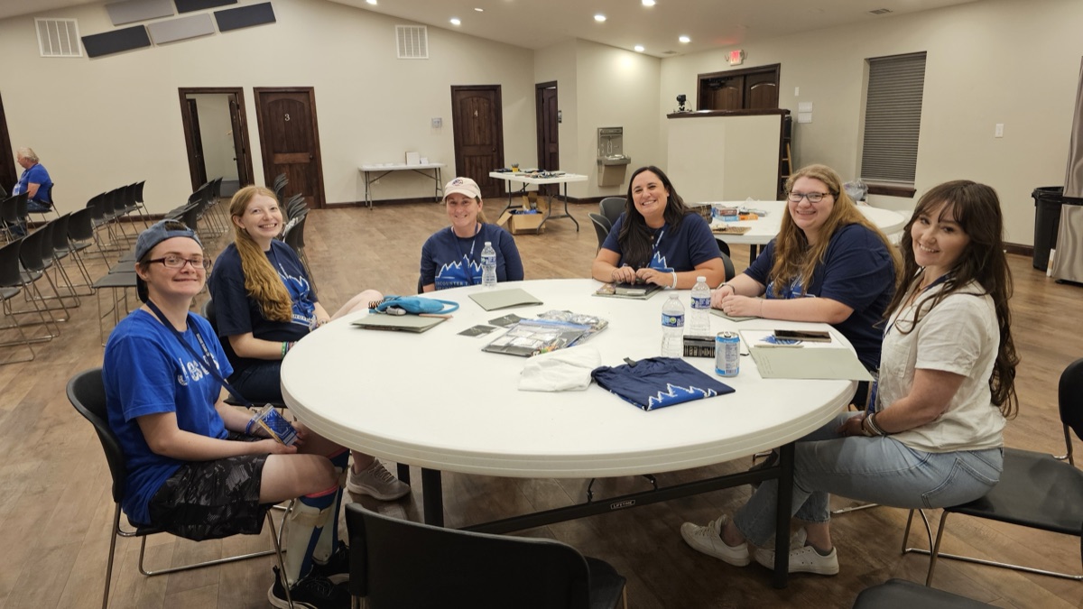 A group of women around a table